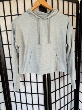 Nike Light Gray Women's Hooded Pullover Sweatshirt